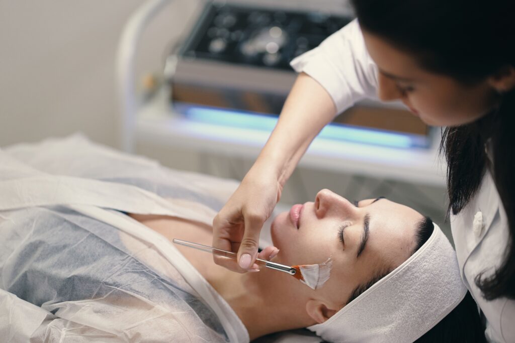 a woman getting Bojin Facial Treatments in Singapore